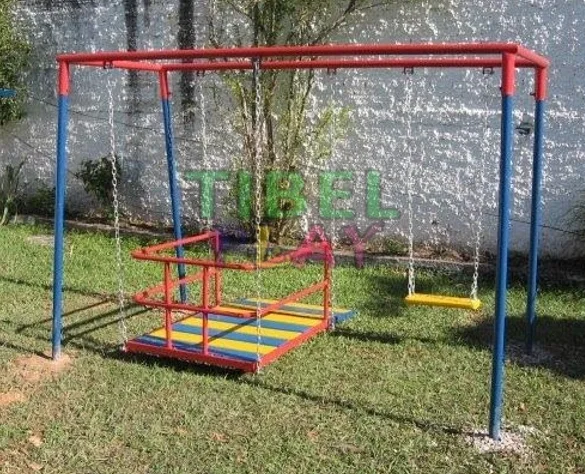 Balanço Duplo Acesssível para Cadeirante Tibel Play